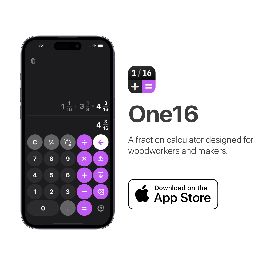 One16 - Fraction Calculator now on the app store